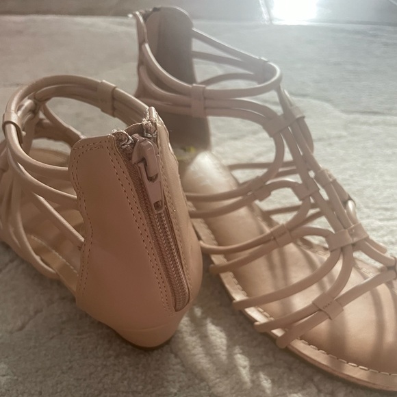 Wedged Neutral Sandals - Picture 2 of 4